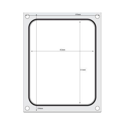 Těsnicí matrice pro těsnicí stroj , HENDI, na misku bez dělení 227x178 mm | 805572